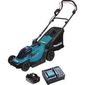 18V LXT Cordless Lawn Mower Kit - Battery Powered, 13", 0.8125" - 2.9375", Push Walk-Behind, 18V LXT Cordless 13" Lawn Mower; 18V (4.0 Ah) Li-Ion Battery BL1840B (196401-9); Standard Charger; Blade Set (GB00000042); Wrench 13 (GB00000134)
