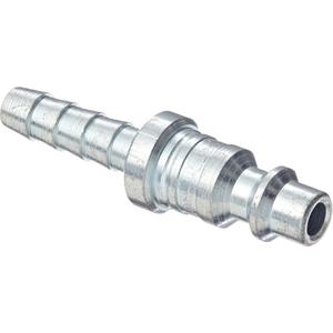 Pneumatic Standard Hose Barb Coupler - Steel, Type DF, 1/4", None, 500 psi, Brass D-Series Automatic Couplers (16000 PSI), Brass F-Series Manual Couplers (11500 PSI), Steel F-Series Manual Couplers (6500 PSI)