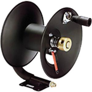 High Pressure Carry Handle Hose Reel - 100', Steel, 5000 PSI, 3/8", 1/4" NPT-M, 3/8" NPT-F