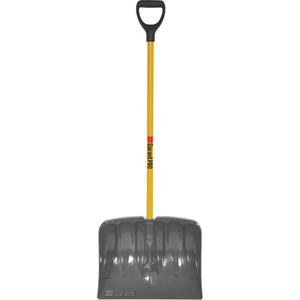 High Capacity Mountain Mover Snow Shovel - Polypropylene, 19", Fibreglass, D-Grip, Not Included, Limited Lifetime