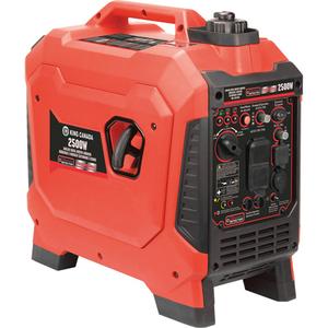 Inverter Generator - 4.2 L, 19", 11-1/2", 19-1/4", 2500 W, 1800 W, 3 HP, 3350 RPM, Unleaded Gasoline, 6 hrs./8 hrs.