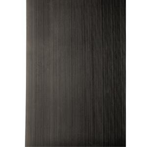 Non-Conductive Corrugated Switchboard No.702 Matting - 3', 75', 1/4", Black, PVC, Corrugated Pattern, Solid Mat, Dry, Switchboard Mat