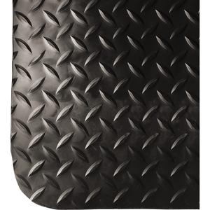 Electrically Conductive Anti-Fatigue No.786 Matting - 2', 3', 9/16", Black, PVC, Diamond, Electrically Conductive Mat, Dry, Solid Mat, 4 Years