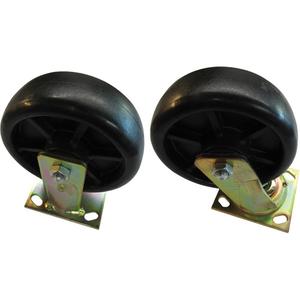 Steel Self-Dumping Hoppers - Caster Sets For Hoppers - 4000 lbs. (1814.369 kg.), 6", Phenolic