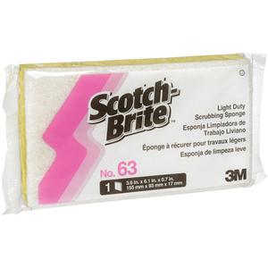 Scotch-Brite™ Light-Duty Scrub Sponge - Scrubbing/Cellulose, 6", 3-1/2"