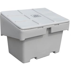 Salt Sand Container SOS™ - 11 cu. Ft., 18.5 cu. Ft., 36 cu. Ft., Grey, Hasp, 30", 42", 1000 lbs. (453.59 kg), 29", 1000, 5 Years