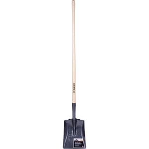 Pro™ Square Point Shovel - 12 x 10", Tempered Steel, Wood, Straight, 48"