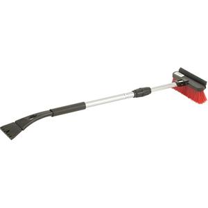 Snow Brooms - 36", Telescopic, Red, Nylon Polyethylene, 7", Foam