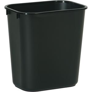Soft Wastebasket - 14 Quarts, 28 Quarts, 41 Quarts, Plastic, Black, 12.125", 11.375", 8.25"