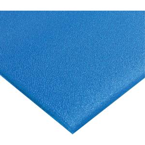 Comfort-King™ Supreme Mats - 3', 5', 60', 1/2", Royal Blue, Sponge, Dry, Solid, Pebbled