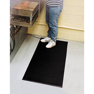 Comfort-King™ Anti-Static Matting - 3', 60', 3/8", Blue, Pebbled, Zedlan(TM)  Sponge, Solid Mat