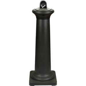Groundskeeper Tuscan™ Cigarette Waste Collector - Free-Standing, 1 US gal., Metal, 38-1/2", Black