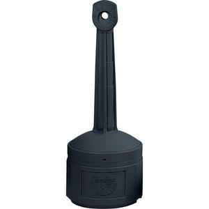 Smoker’s Cease-Fire® Cigarette Butt Receptacle - Free-Standing, 1 US gal., Plastic, 30", Deco Black, 11"