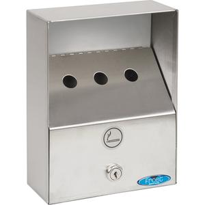 Smoking Receptacles - Wall-Mount, 1 Litres, Stainless Steel, 9"
