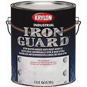 Iron Guard® Acrylic Enamel Industrial Coating™ - Primer - Can, Grey, Grey, 1 gal., 1 gal., Very Flat, Water-Based