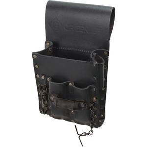 Tool Belt Pouch - Leather, Black, 5, Multiple Tool Holder