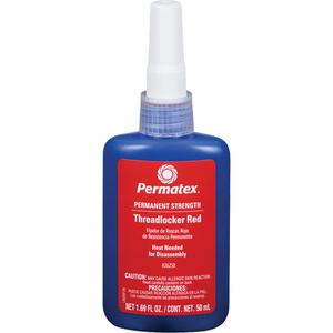 Threadlocker - 50 ml, Bottle, High, Red, '-54°C - 150°C (-65°F - 300°F)