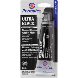 Ultra Black® Gasket Maker - 80 ml, Black, Tube, '-54°C - 260°C (-65°F - 500°F)