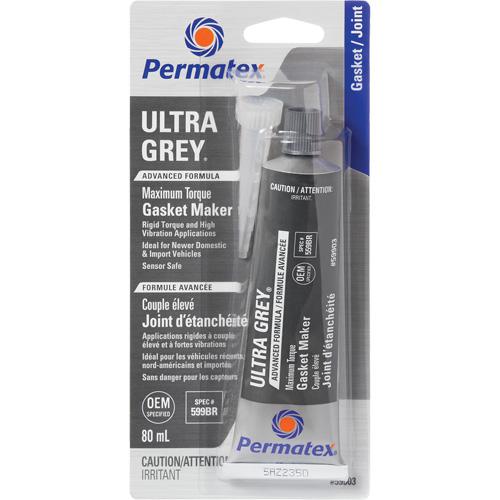 Ultra Grey® Gasket Maker - 80 ml, Grey, Tube, '-54°C - 260°C/-65°F - 500°F
