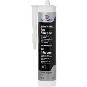 RTV Adhesive Sealant - 300 ml, Black, Cartridge, '-54°C - 260°C (-65°F - 500°F)