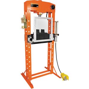 Super Heavy-Duty 30-Ton Shop Press - 010-LQLV880 - 60000 lbs., 5-9/10", 21-1/2", 7-1/4", 71", 40", 6-1/2"
