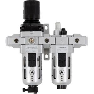 AFRLCI38 2-Piece Intermediate Air Filter, Regulator and Lubricator - 3/8" NPT, 145 PSI, 32 ml (1.08 oz.), 57 ml (1.93 oz.), 8.66", 44 CFM (1250 LPM)