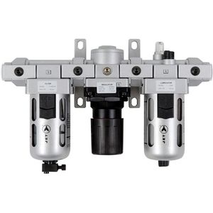 AFRLMS12 3-Piece Standard Air Filter, Regulator & Lubricator - 010-LQLV909 - 1/2" NPT, 145 PSI, 44 ml (1.5 oz.), 152 ml (5.17 oz), 11.02" (280 mm), 12" (305 mm)