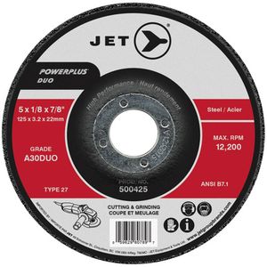 POWERPLUS DUO Cutting/Grinding Wheel - 010-LQLV929 - 4", 1/8", 5/8", A30DUO, 15300, 27