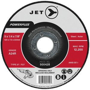 A24R POWERPLUS Grinding Wheel - 010-LQLV920 - 4", 1/4", 5/8", 15300, 27, A24R