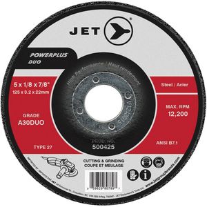 A30DUO POWERPLUS DUO Cutting/Grinding Wheel - 6", 1/8", 7/8", 10200, 27