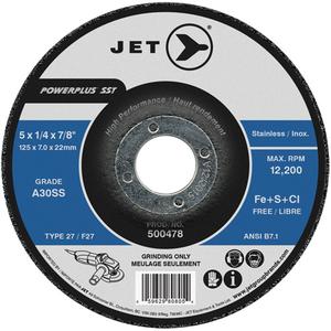 A30SS Powerplus SST Grinding Wheel - 5", 1/4", 7/8", 12200, T27