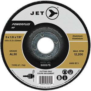 AL30 POWERPLUS NF Cutting Wheel - 5", 1/8", 7/8", 12200, 27