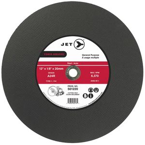 Power Abrasive Cut-Off Wheel - 12", 1/8", 1", 6370, 1, A24R, General Purpose