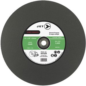 C24R POWER ABRASIVE Cut-Off Wheel - 14", 1/8", 20 mm, 5400, 1