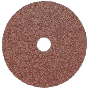 Resin Fibre Sanding Disc - A120, 5", 7/8", Aluminum Oxide, 12,200 RPM, Sanding, Rust/Scale Removal, Deburring, Finishing, Grinding