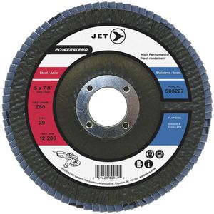 PowerBlend Flap Disc - Z40, 7", 7/8", Zirconia Alumina, 29, 8,600 RPM
