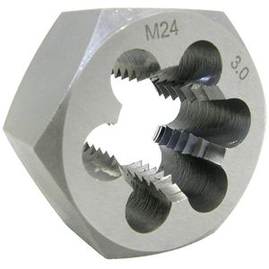 Metric Hex Die - 010-LQLV112 - Alloy Steel, 7 mm-1, 1", HRC 55-59