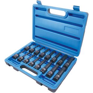 PHB-1216C Drive Hex Bit Set - 1/2", Impact, Standard, 16, Manganese Phosphate, 1/4"; 5/16"; 3/8"; 7/16"; 1/2"; 9/16"; 5/8"; 3/4", Tool Steel