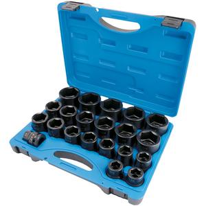 PS2134 6-Point SAE Socket Set - 3/4", Impact, Standard, 21, 1"; 1-1/16"; 1-1/2"; 1-1/4"; 1-1/8"; 1-11/16"; 1-13/16"; 1-15/16"; 13/16"; 1-3/16"; 1-3/4"; 1-3/8"; 15/16"; 1-5/16"; 1-5/8"; 1-7/16"; 1-7/8"; 1-9/16"; 2"; 3/4"; 7/8"