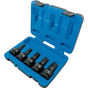 Metric Impact Bit Socket Set - Hex, 3/4", 5, 17 mm; 19 mm; 22 mm; 24 mm; 27 mm