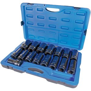 SAE Impact Socket Set - 010-LQLW371 - 1", Hand/Standard, Deep, 16, 1"; 1-1/16"; 1-1/2"; 1-1/4"; 1-1/8"; 1-13/16"; 1-3/16"; 1-3/4"; 1-3/8"; 15/16"; 1-5/16"; 1-5/8"; 1-7/16"; 1-7/8"; 2"; 7/8"