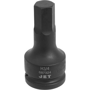 Impact Bit Socket - 010-LQLW303 - Hex, 3/4", 3/4", Black Phosphate