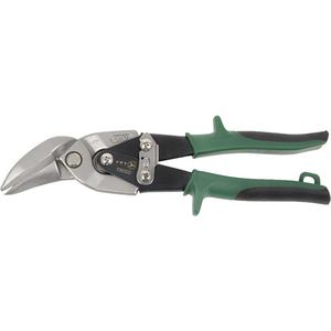 JOS-1R Offset Aviation Snips - 1-3/16", 9-1/4", Straight, Green, Right