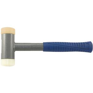 Heavy-Duty Soft-Face Dead Blow Hammer - 2.25 lbs., Polyurethane, Tubular Steel, 1-3/4"