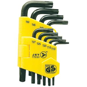 JTK-9TP Tamperproof Key Set - 9, Torx®, Black Oxide, T10; T15; T20; T25; T27; T30; T40; T45; T50