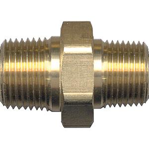 Hex Nipple - Brass, 3/4" x 1/2", NPT x NPT, 1200 PSI, 1 Year
