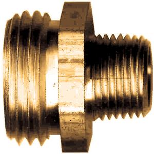 Male Pipe Coupling - Brass, 1/2", NPT x Male Water Thread