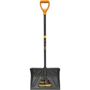 Pro™ Snow Shovel - Polypropylene, 13-1/2", 18", 42", Wood, D-Grip, Not Included