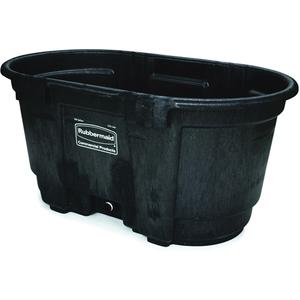 Stock Tank - 800 lbs., 31", 25-1/8", 53", Black, Polyethylene