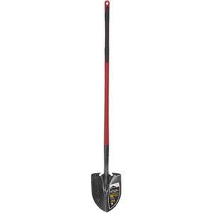 Pro™ Round Point Shovel - 8" x 11", Tempered Steel, Fibreglass, Straight, 50"